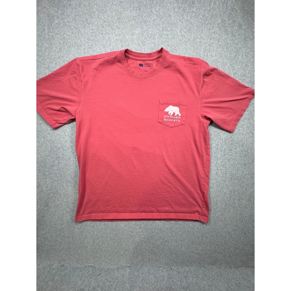 Onward Reserve University of Georgia Bulldogs Uga Pocket T-Shirt Red Mens L